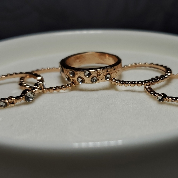 Boho Rose Gold Ring Set - Picture 5 of 5